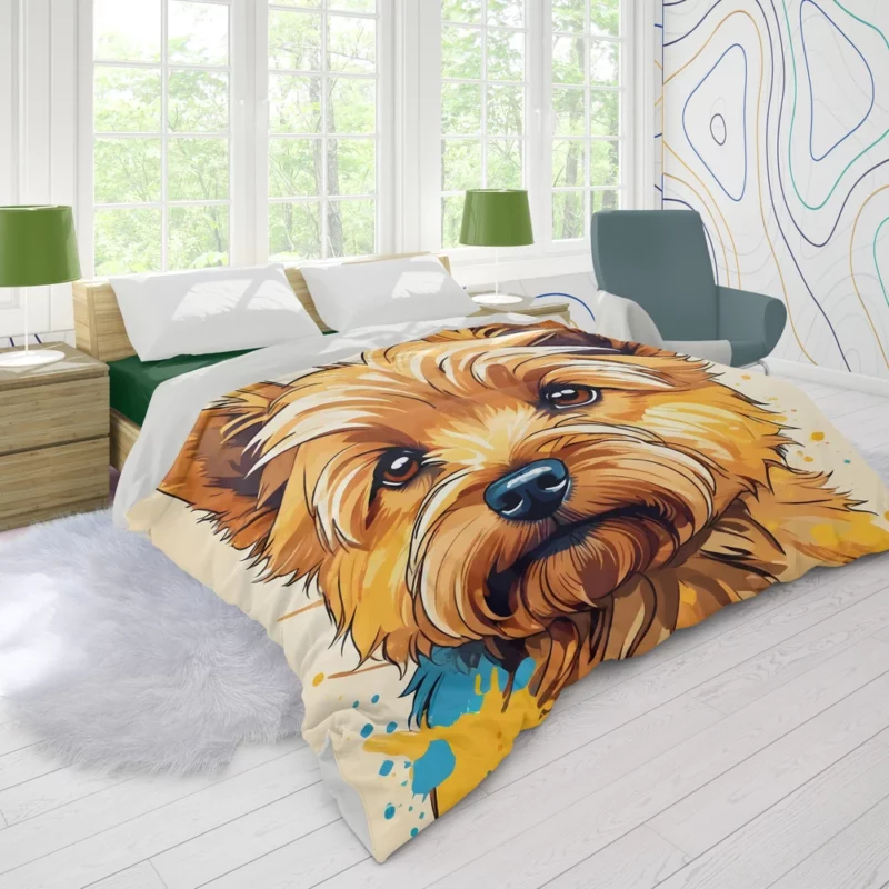 Norwich Terrier Delight Teen Dog Joy Duvet Cover