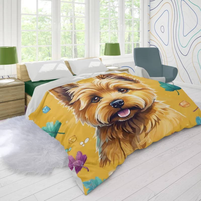 Norwich Terrier Surprise Teen Birthday Joy Duvet Cover