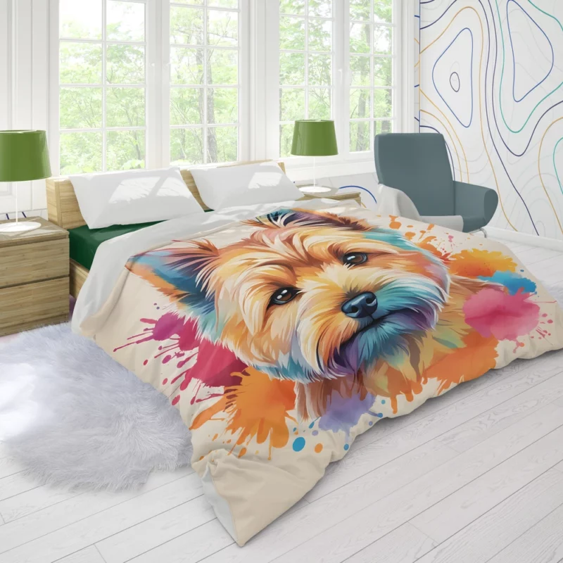 Norwich Terrier Surprise Teen Joy Duvet Cover