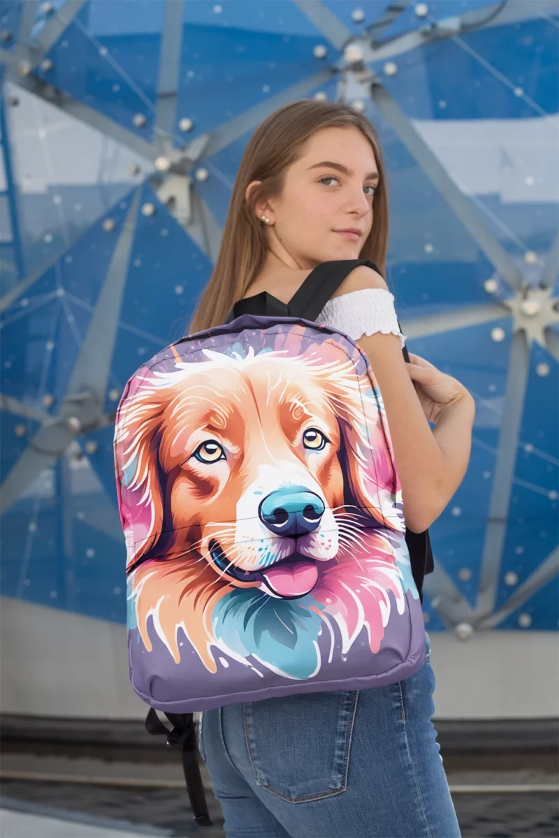 Nova Scotia Duck Tolling Retriever Affection Teen Gifted Joy Minimalist Backpack 2