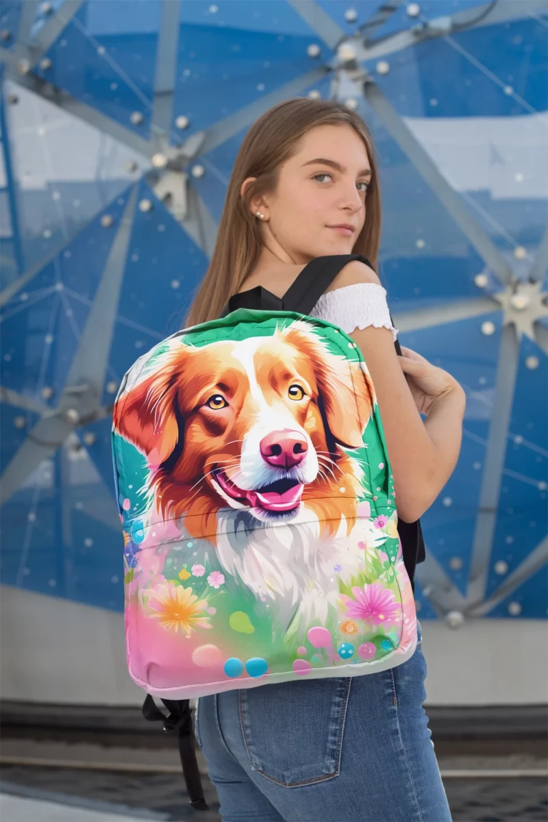 Nova Scotia Duck Tolling Retriever Surprise Teen Joy Minimalist Backpack 2