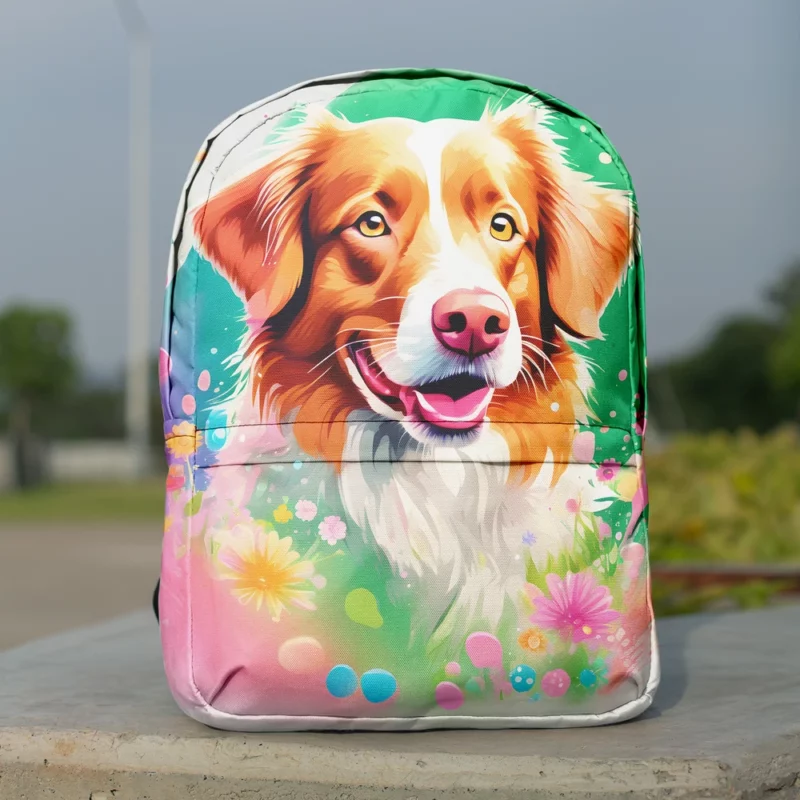 Nova Scotia Duck Tolling Retriever Surprise Teen Joy Minimalist Backpack