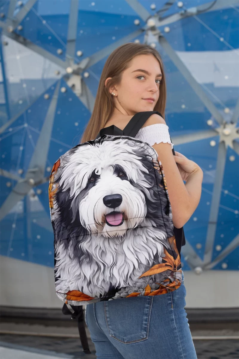 Old English Charm Sheepdog Dog Minimalist Backpack 2