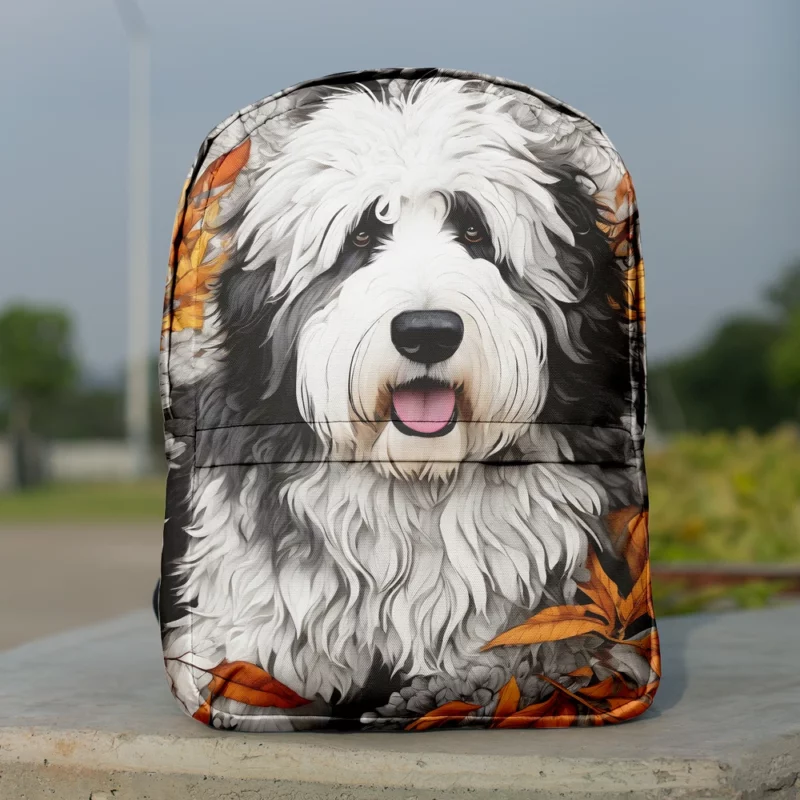 Old English Charm Sheepdog Dog Minimalist Backpack