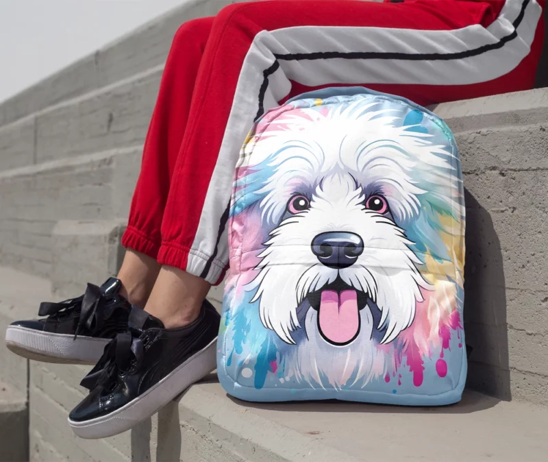 Old English Sheepdog Loyal Companion Minimalist Backpack 1