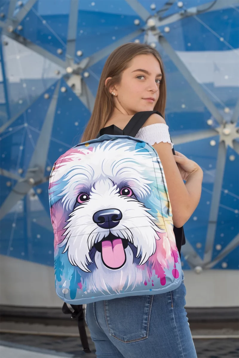 Old English Sheepdog Loyal Companion Minimalist Backpack 2