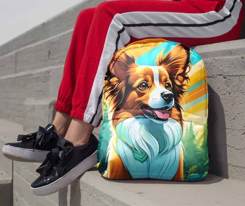 Papillon Pet Graceful Dog Companion Minimalist Backpack 1