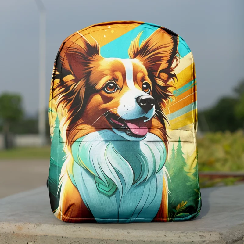 Papillon Pet Graceful Dog Companion Minimalist Backpack