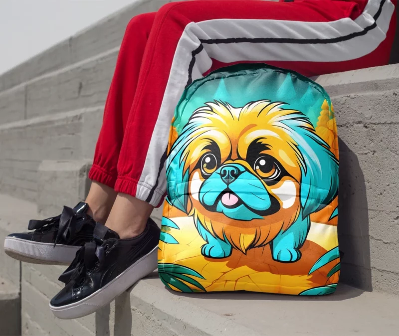 Pekingese Pal The Perfect Dog Minimalist Backpack 1