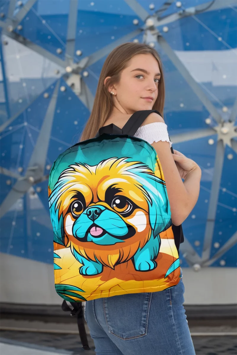 Pekingese Pal The Perfect Dog Minimalist Backpack 2