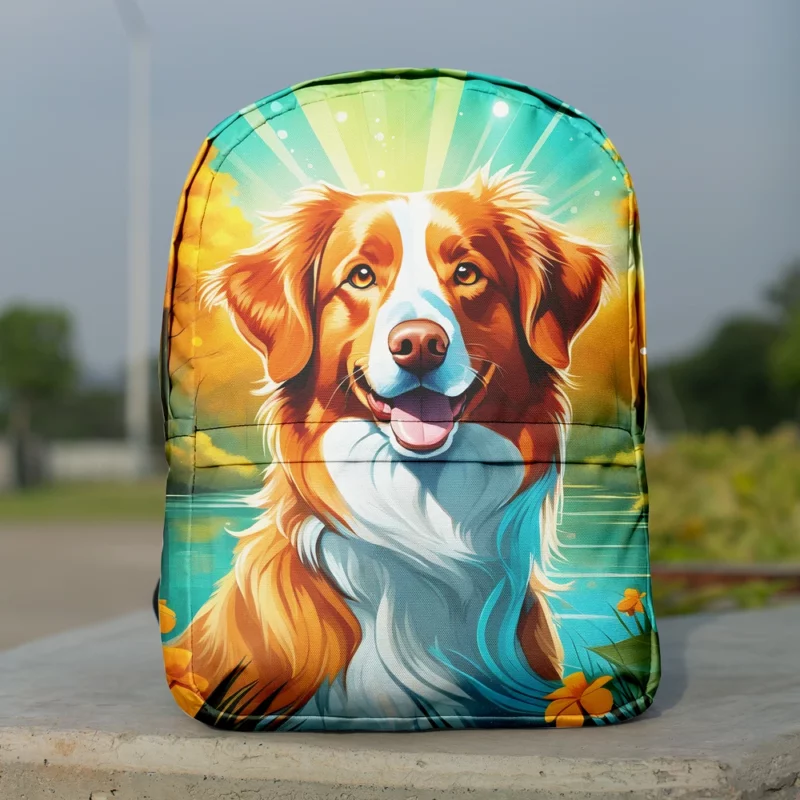 Perfect Nova Scotia Duck Tolling Retriever Dog Companion Minimalist Backpack