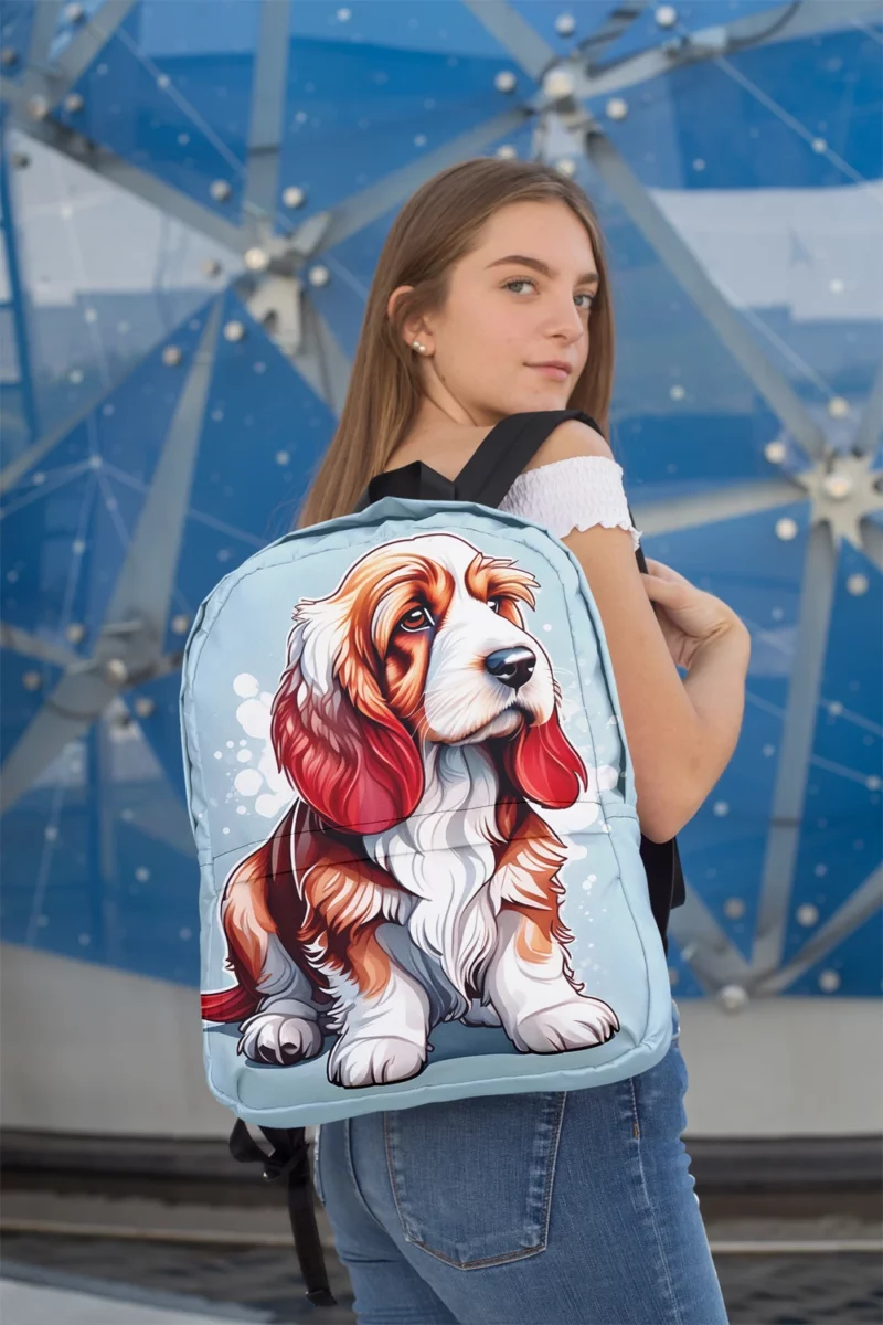 Petit Basset Griffon Vendeen Charm Delightful Dog Minimalist Backpack 2