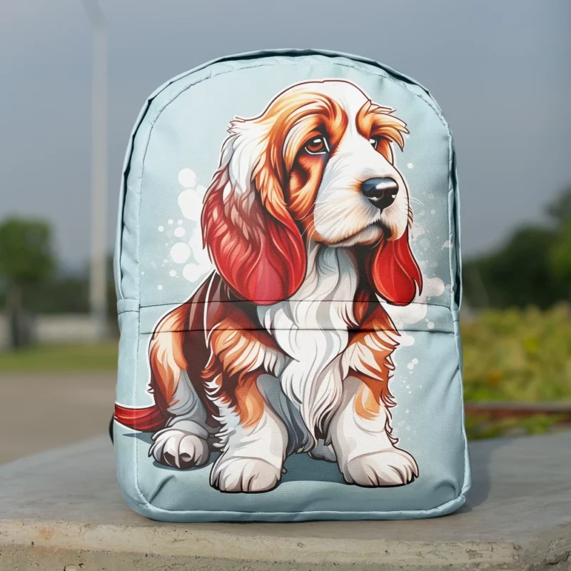 Petit Basset Griffon Vendeen Charm Delightful Dog Minimalist Backpack