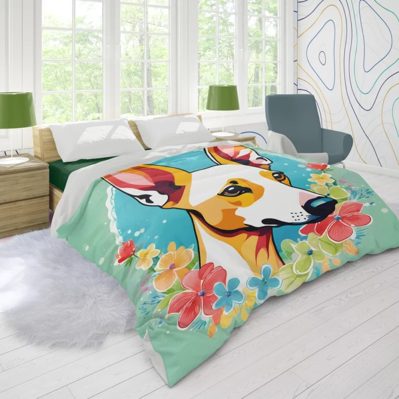 Pharaoh Charm Loyal Hound Dog Duvet Cover