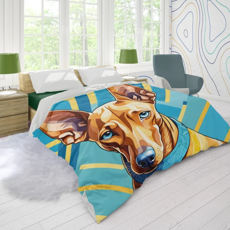 Pharaoh Friend Agile Hound Dog Duvet Cover