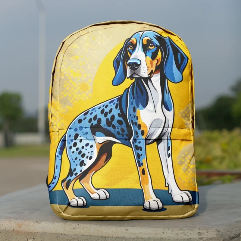 Playful Bluetick Coonhound Dog Enthusiast Minimalist Backpack