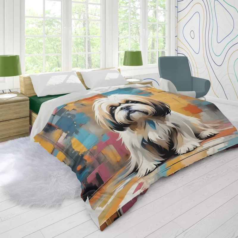 Playful Charm Teen Lhasa Apso Joy Duvet Cover