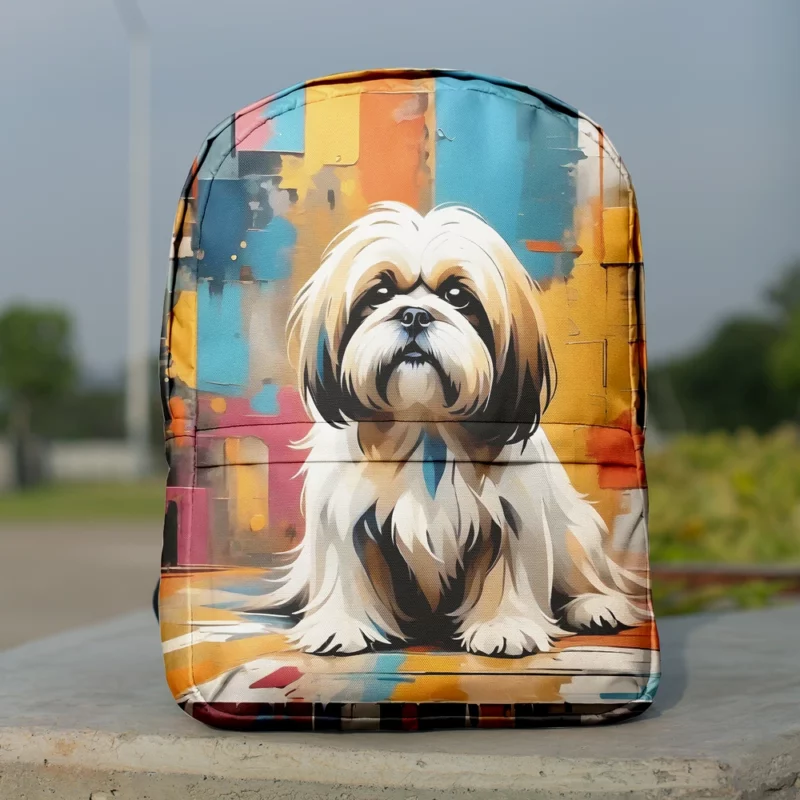 Playful Charm Teen Lhasa Apso Joy Minimalist Backpack