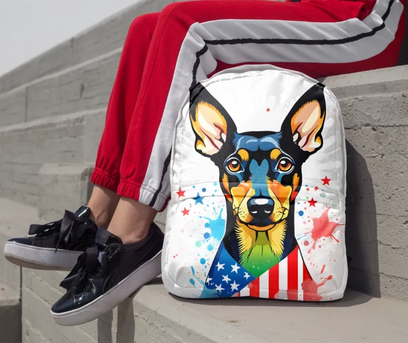 Playful Charm Teen Manchester Terrier Joy Minimalist Backpack 1