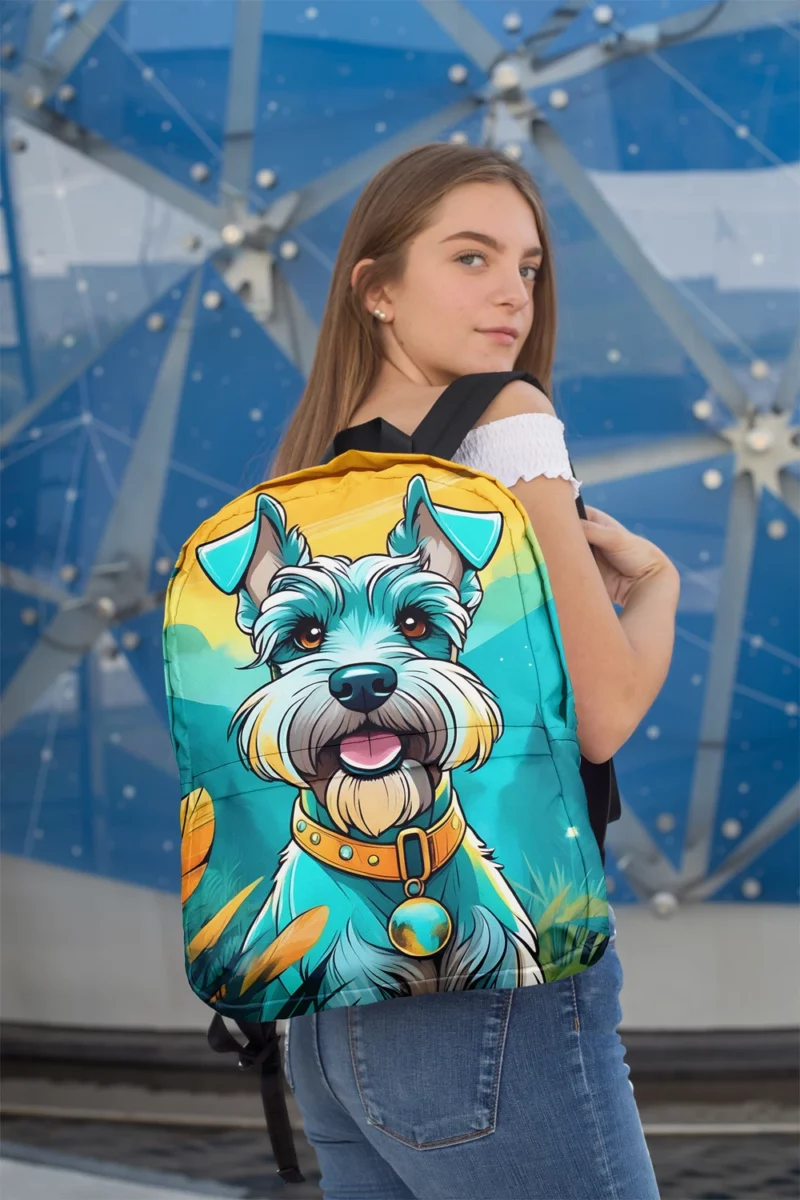 Playful Charm Teen Miniature Schnauzer Joy Minimalist Backpack 2