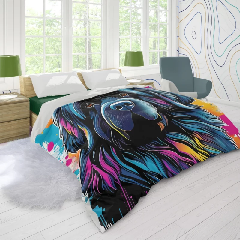 Playful Charm Teen Newfoundland Joy Duvet Cover