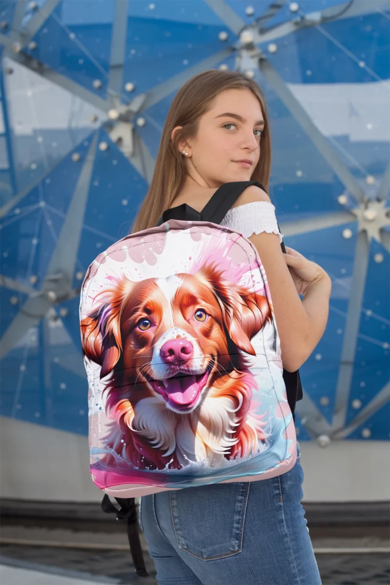 Playful Charm Teen Nova Scotia Duck Tolling Retriever Joy Minimalist Backpack 2