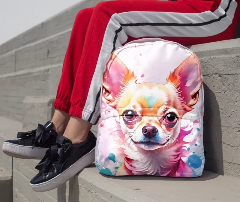 Playful Chihuahua Pal Teen Lively Sidekick Minimalist Backpack 1