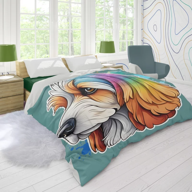 Playful Petit Basset Griffon Vendeen Charmer Duvet Cover