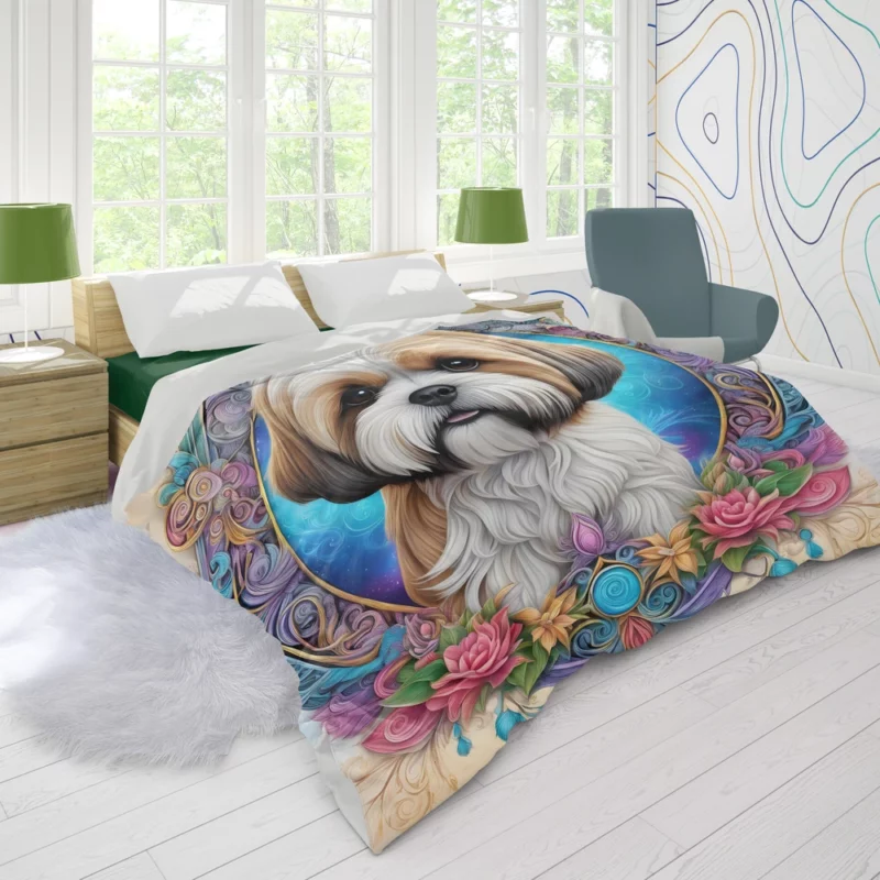 Playful Spirit Teen Lhasa Apso Joy Duvet Cover