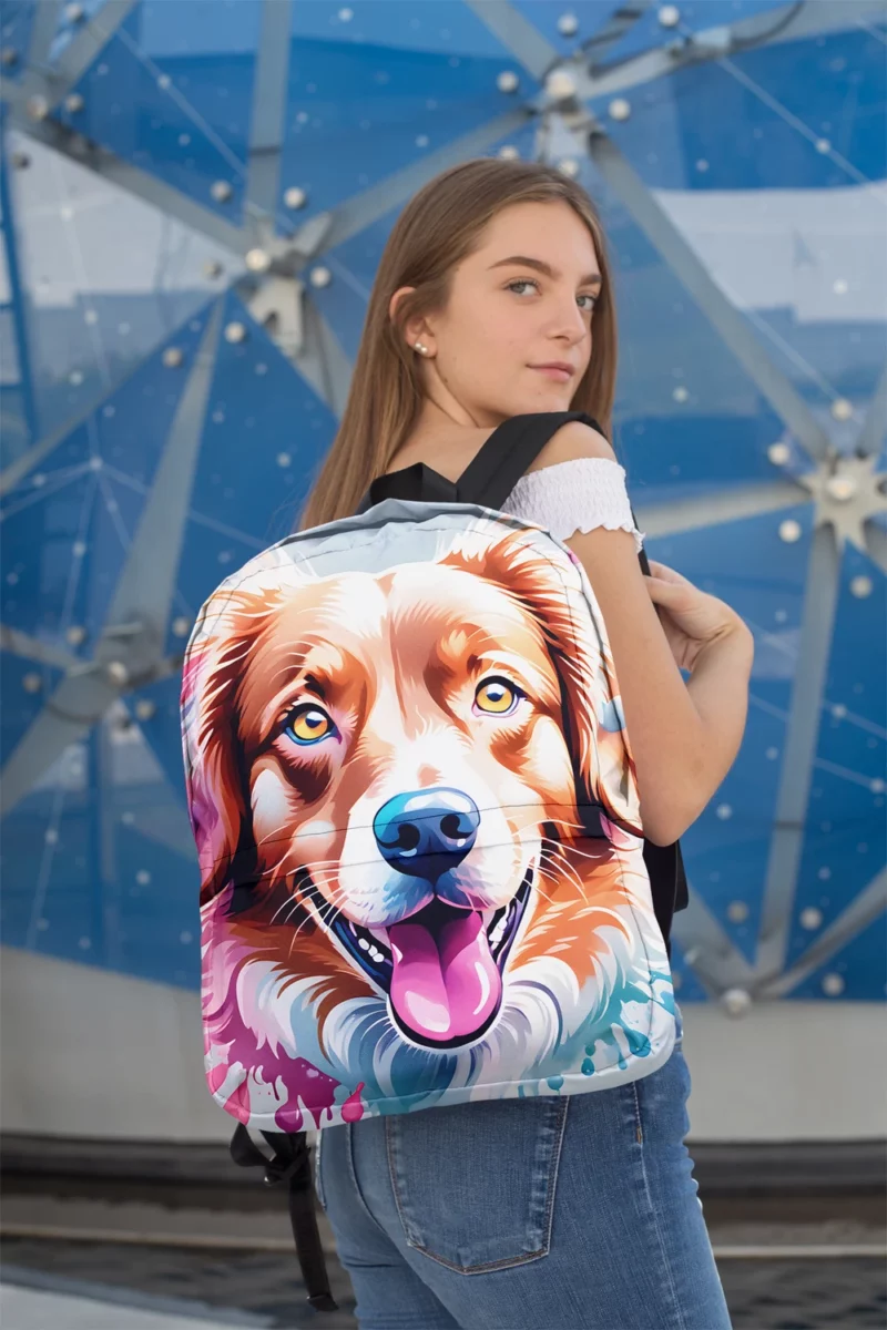 Playful Spirit Teen Nova Scotia Duck Tolling Retriever Joy Minimalist Backpack 2