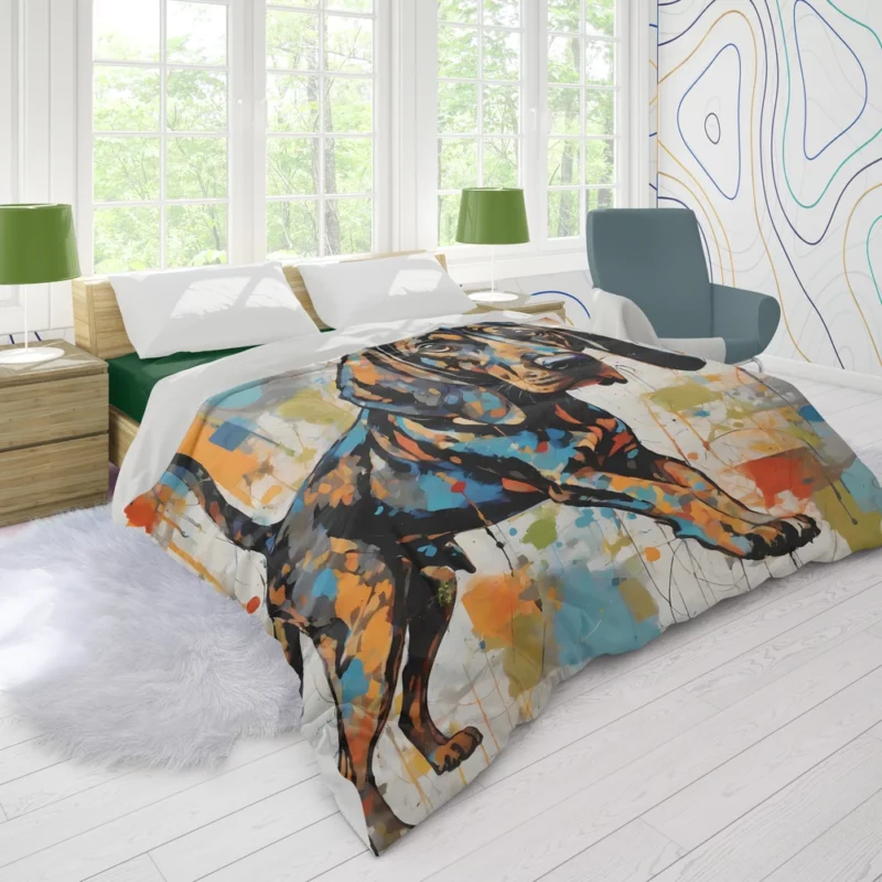 Plott HoundDog Versatile Hunting Companion Duvet Cover