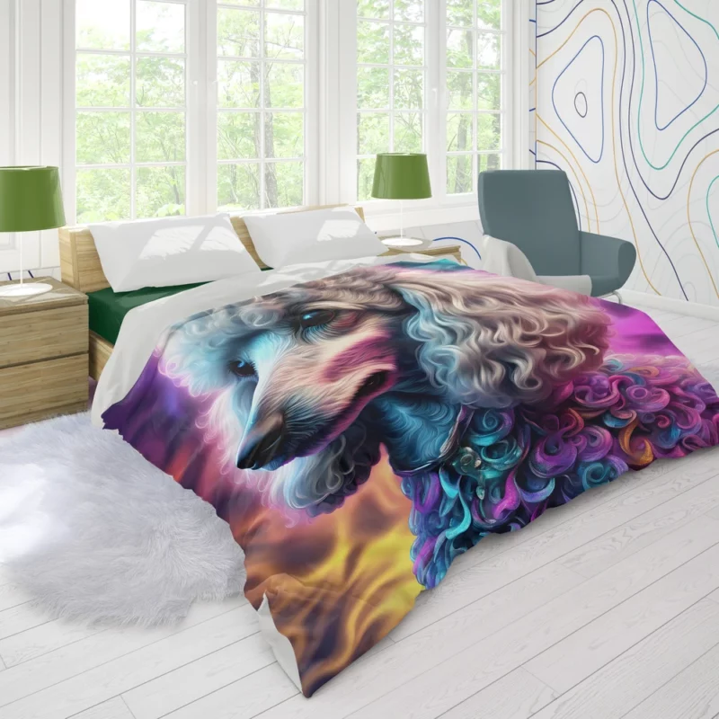 Poodle Intelligence Devoted Dog Duvet Cover