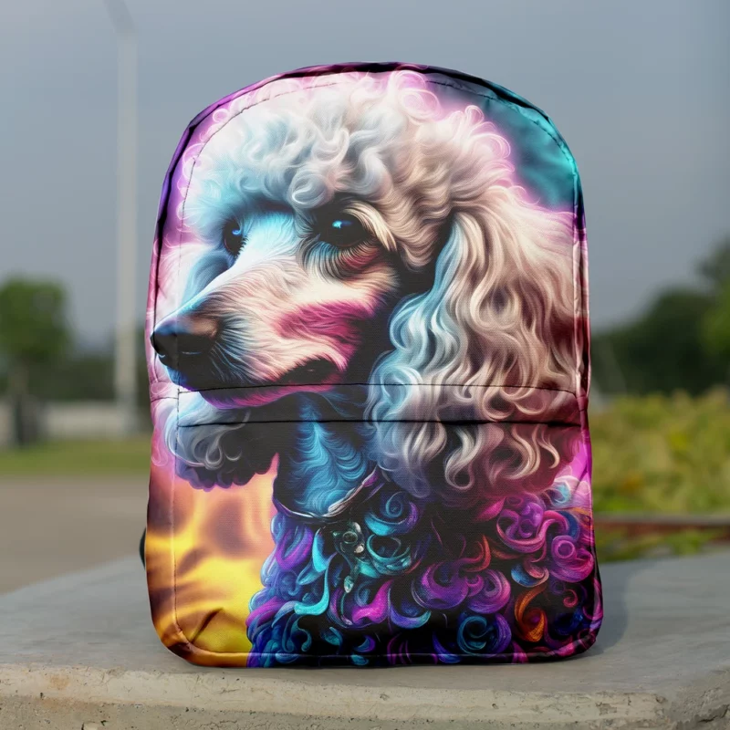 Poodle Intelligence Devoted Dog Minimalist Backpack 1