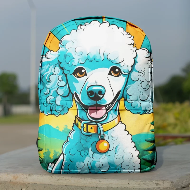 Poodle Wonder Stylish Dog Friend Minimalist Backpack 1