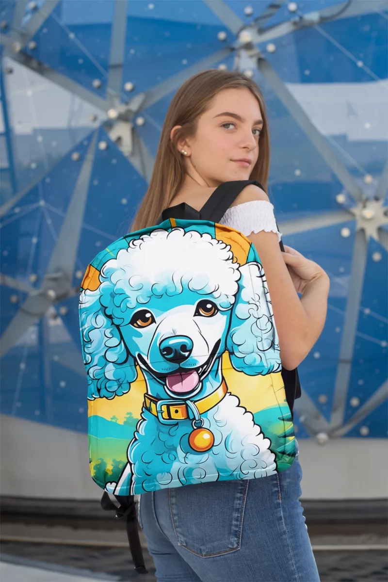 Poodle Wonder Stylish Dog Friend Minimalist Backpack 2