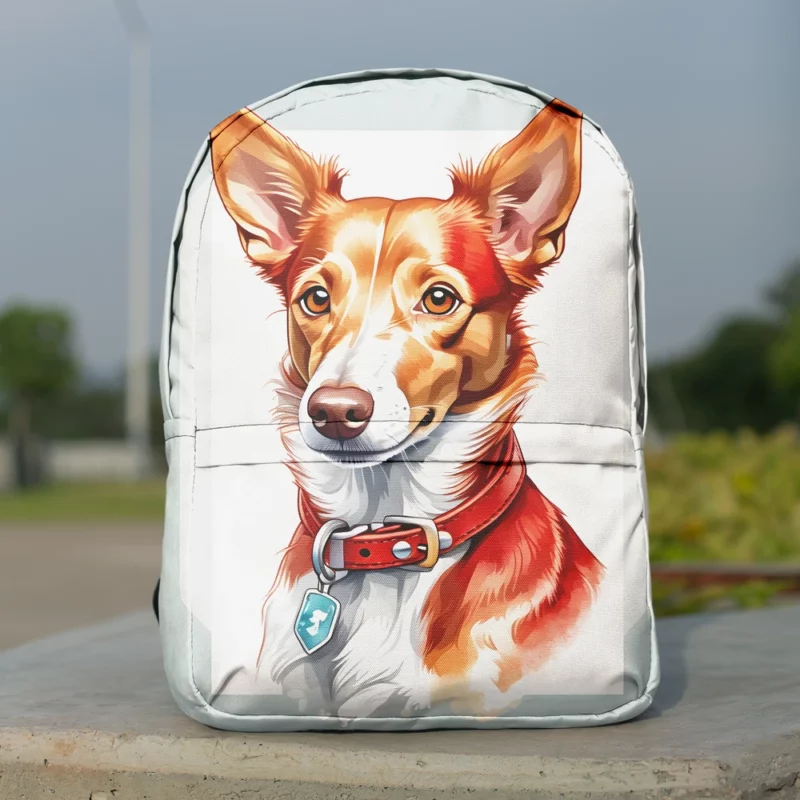 Portuguese Elegance Podengo Dog Minimalist Backpack