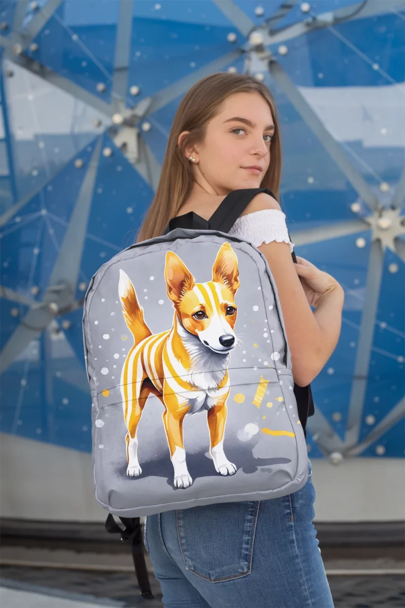 Portuguese Podengo Joy The Playful Dog Minimalist Backpack 2