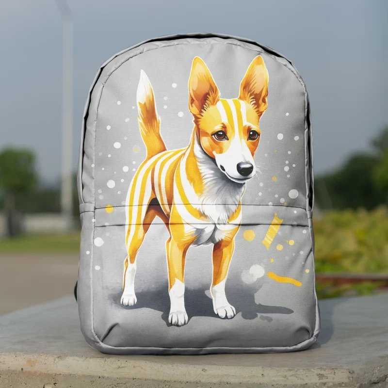 Portuguese Podengo Joy The Playful Dog Minimalist Backpack