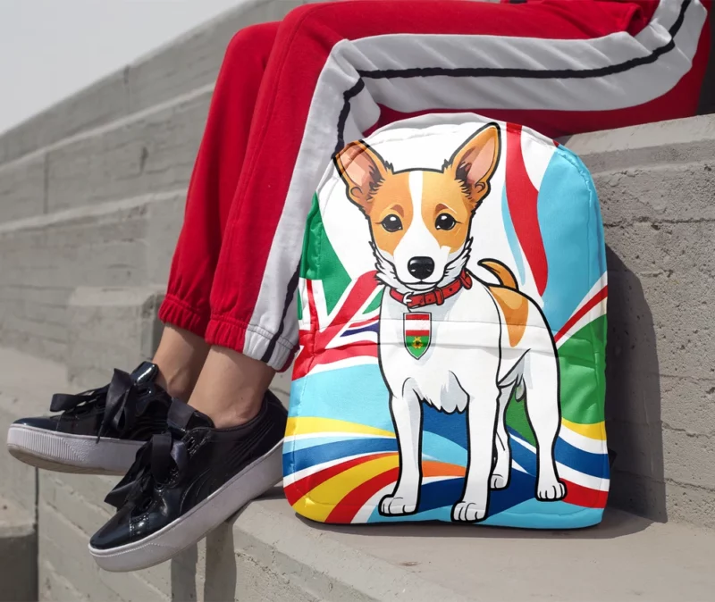 Portuguese Podengo Wonder Energetic Dog Breed Minimalist Backpack 1