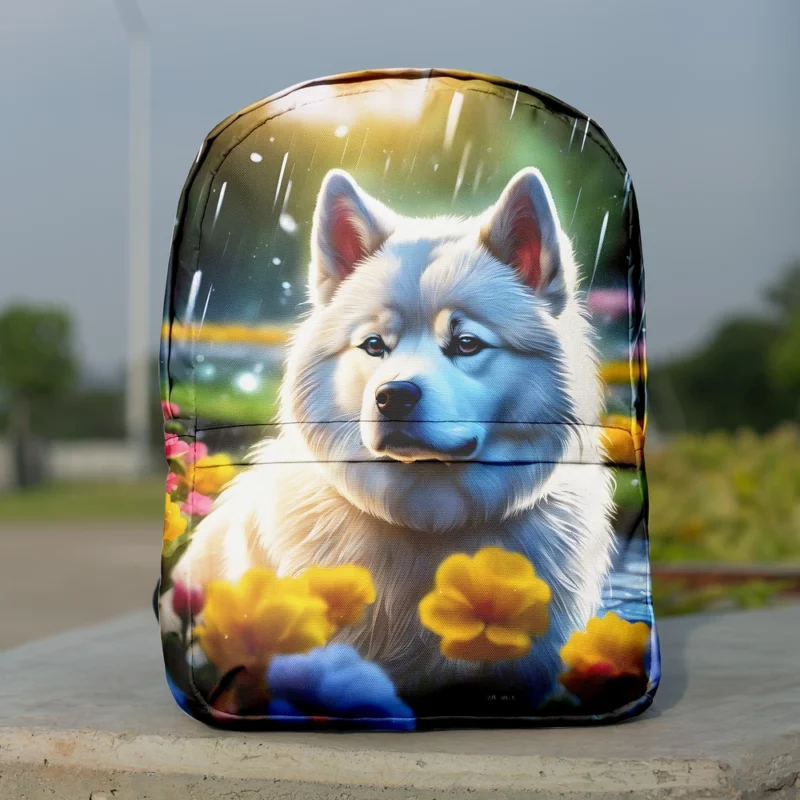 Powerful Akita Guardian Dog Strength Minimalist Backpack