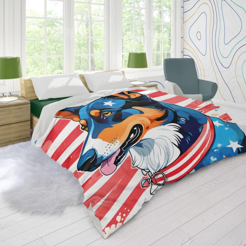 Powerful Beauceron Majesty Dog Guardian Duvet Cover