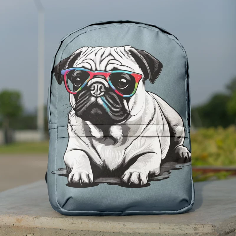 Pug Joy The Lively Dog Minimalist Backpack