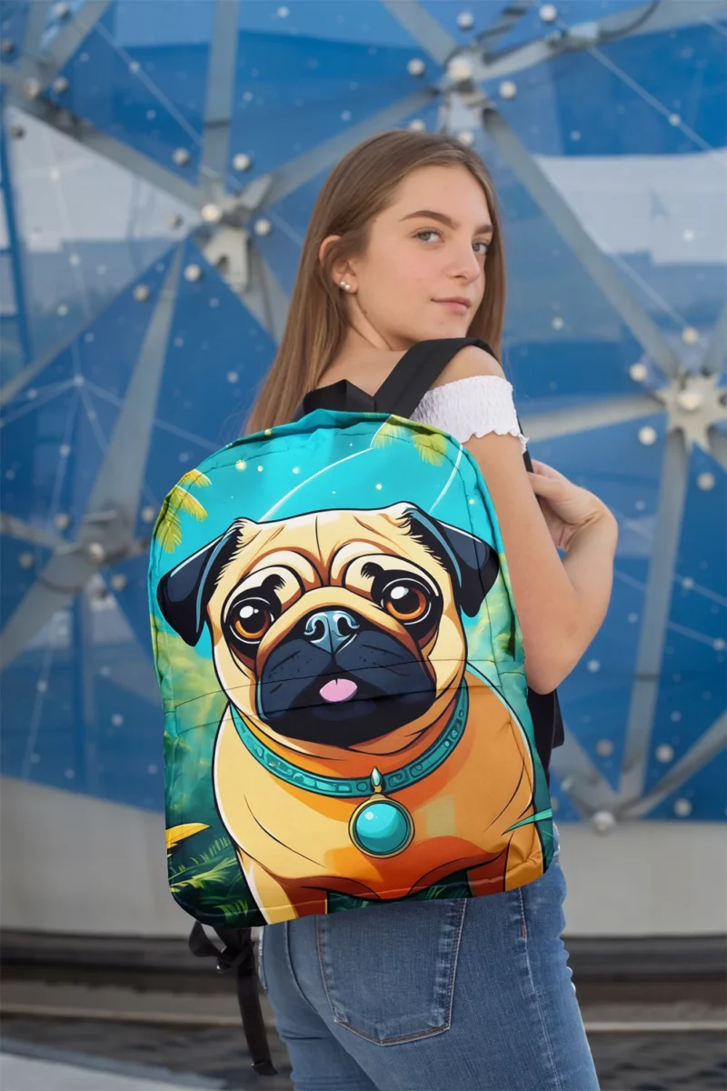 Pug Pal Joyful Canine Companion Minimalist Backpack 2