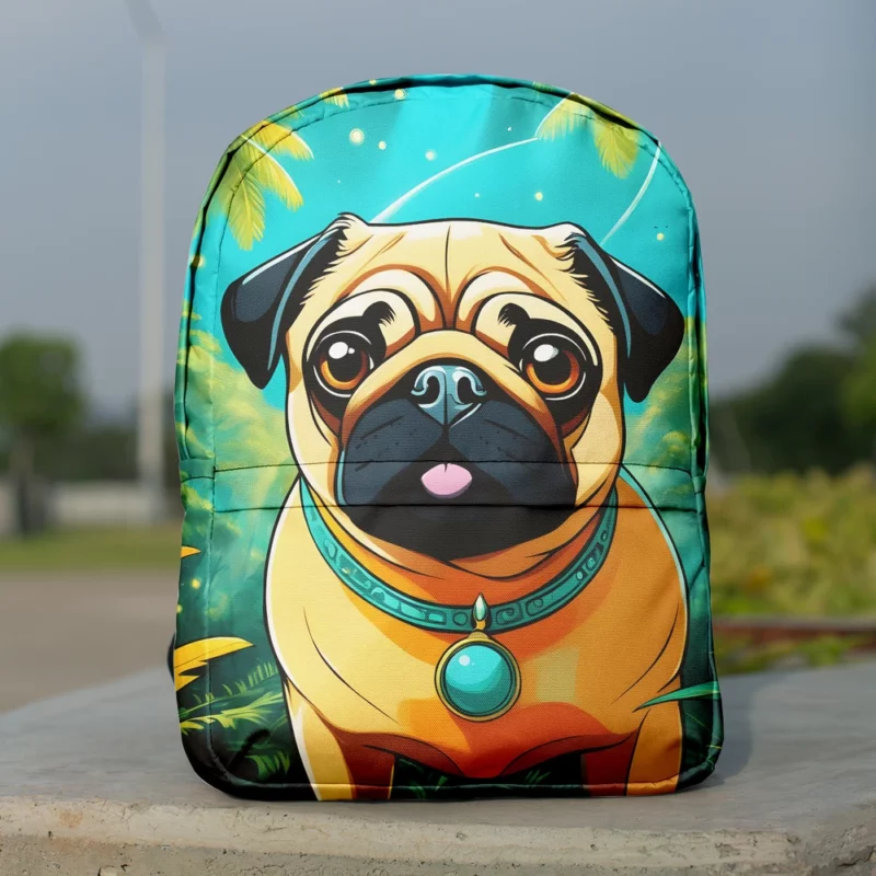 Pug Pal Joyful Canine Companion Minimalist Backpack