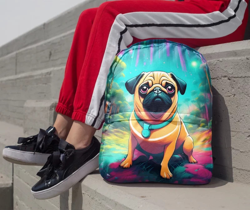 Pug Perfection Petite Companion Dog Minimalist Backpack 1