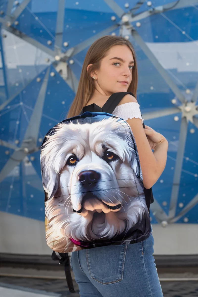 Pyrenean Mastiff Majestic Mountain Dog Minimalist Backpack 2