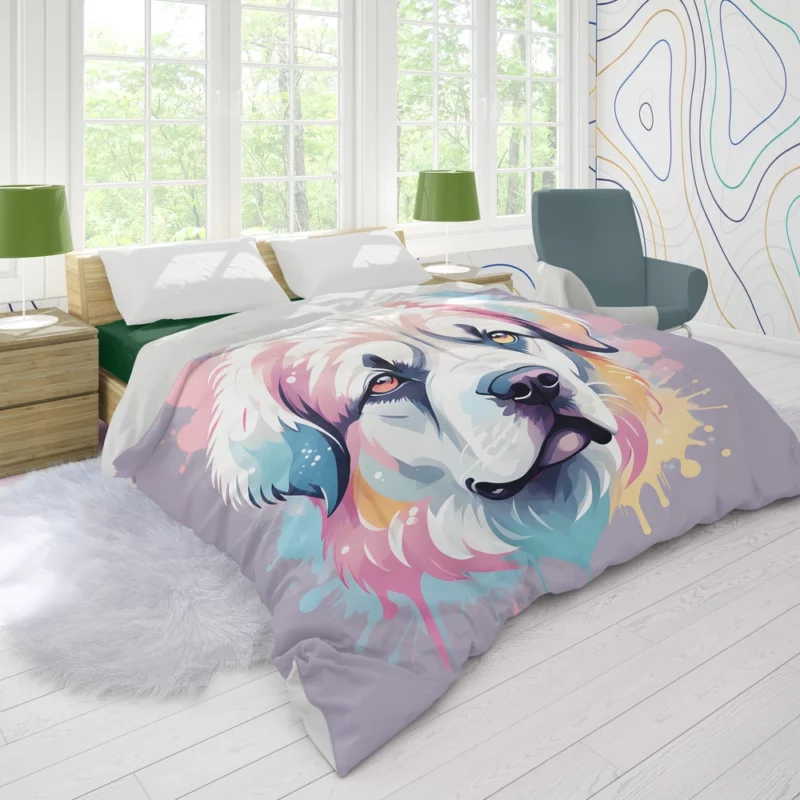 Pyrenean Mastiff Pal Guardian Dog Duvet Cover