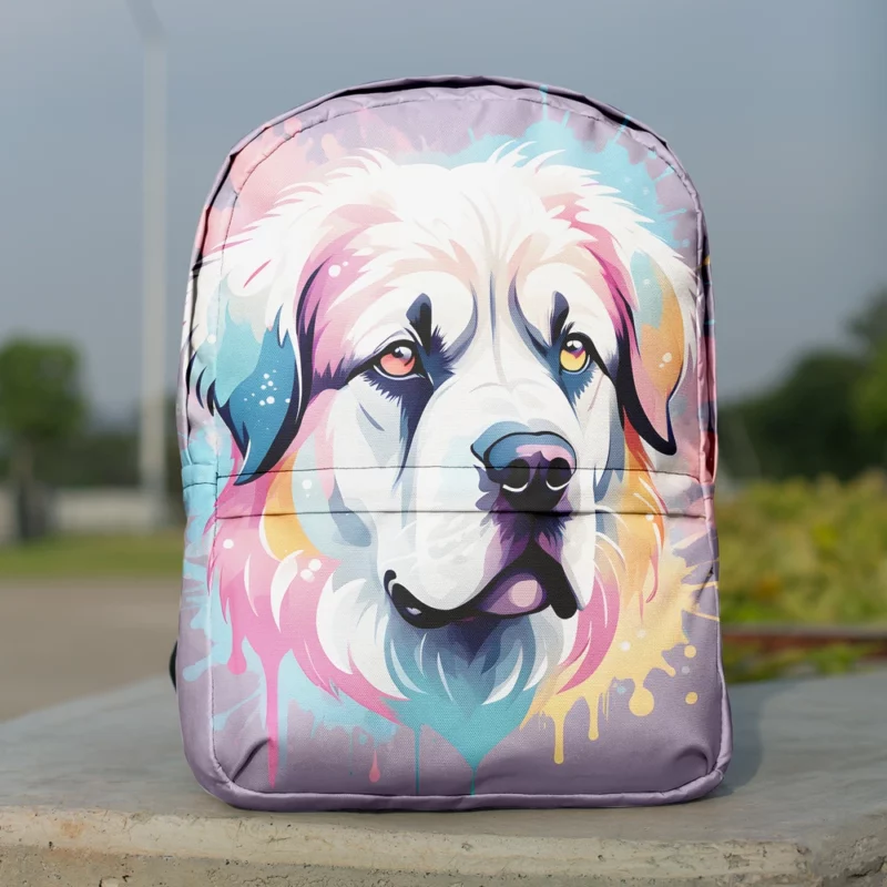 Pyrenean Mastiff Pal Guardian Dog Minimalist Backpack