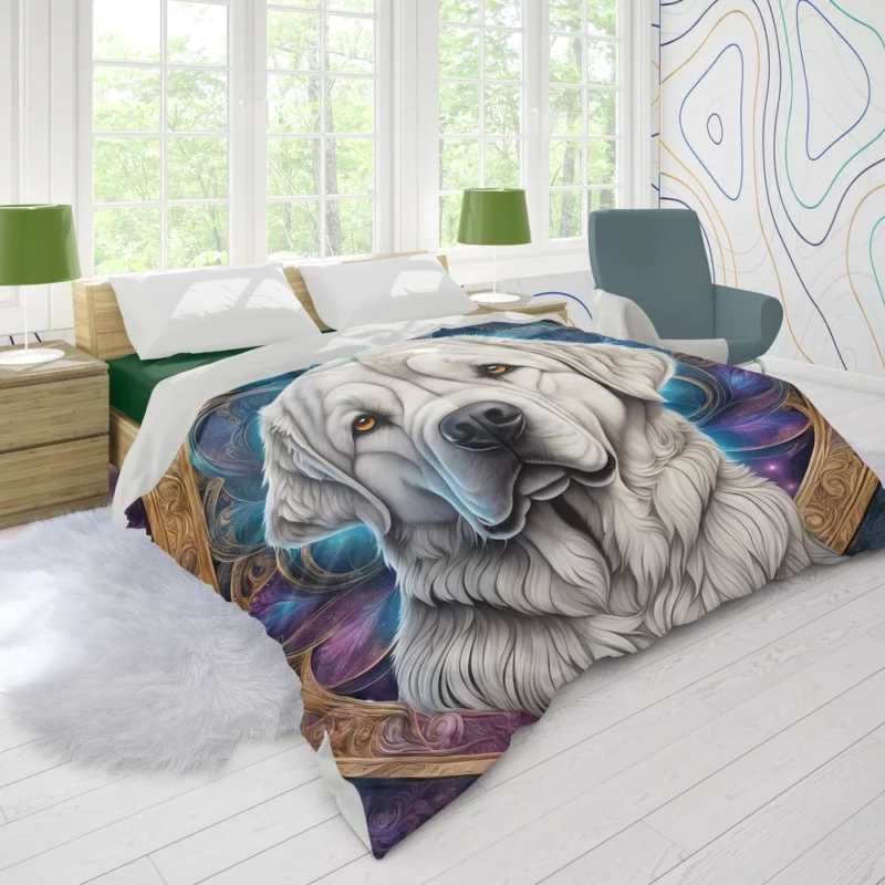 Pyrenean Pal The Perfect Mastiff Dog Duvet Cover