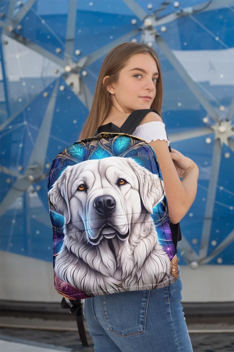 Pyrenean Pal The Perfect Mastiff Dog Minimalist Backpack 2